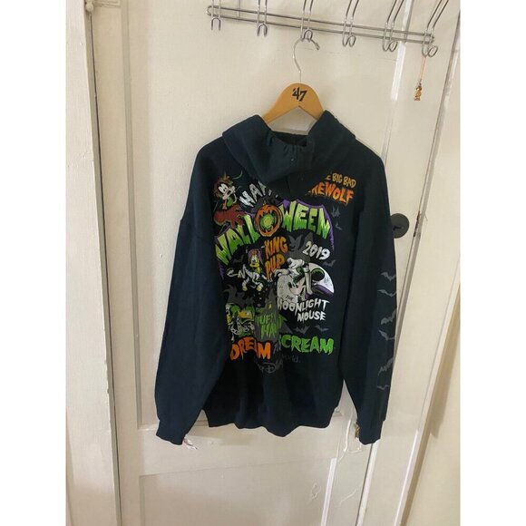 NWT Disney Parks Halloween 2019 Mickey Mouse And Frinds Zip Up Hoodie - XL - Picture 4 of 13